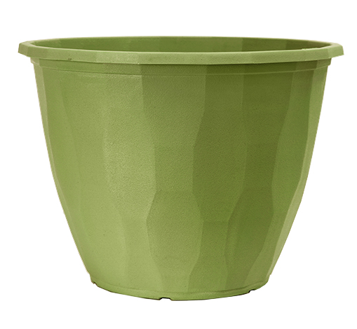 moss green tall saturn planter