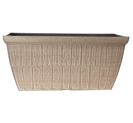 image of creamy stone morris window box planter