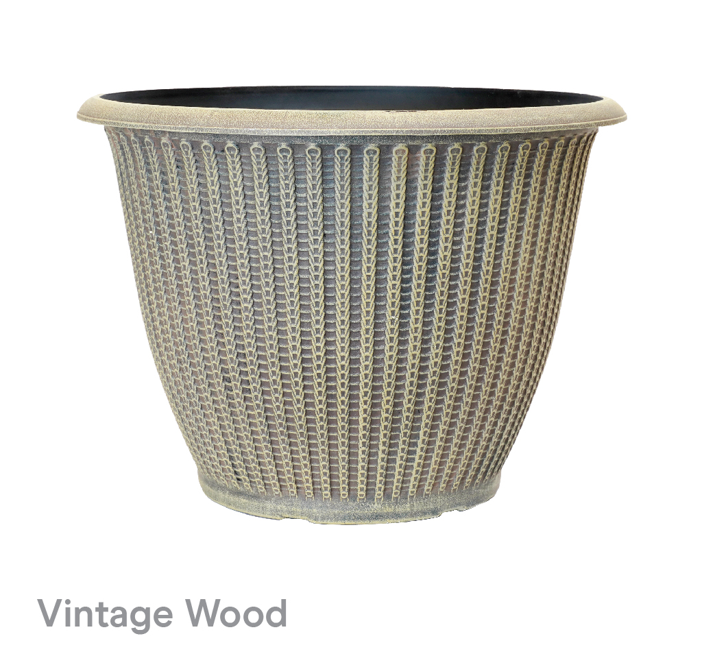 image of Vintage wood Orson Planters