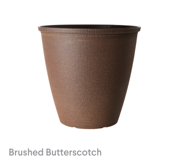 image of Brushed Butter Scotch Riverstone Planter