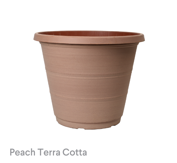 image of Peach Terra Cotta Riverstone Planter