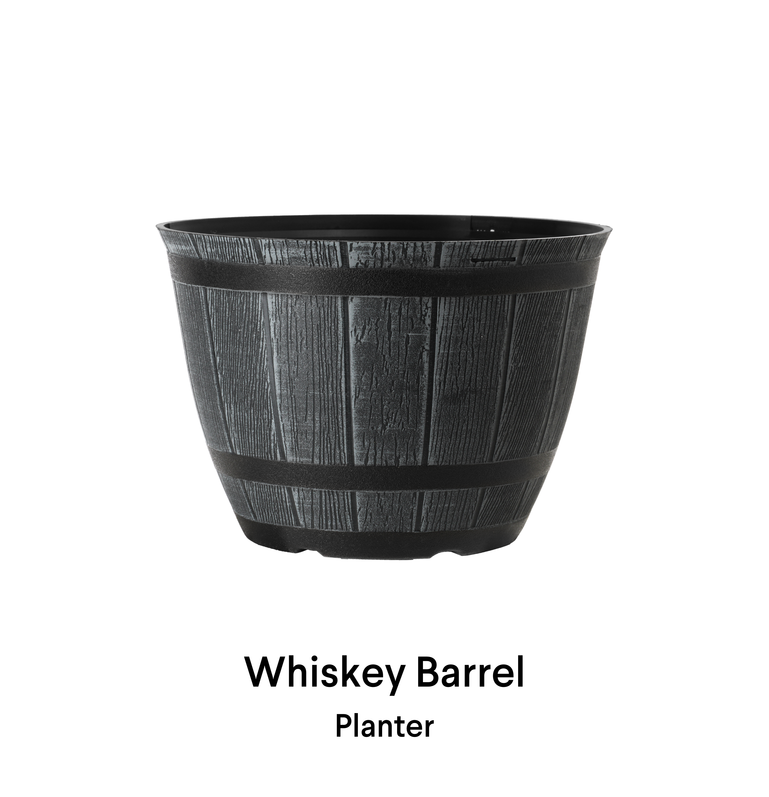 image of whiskey barrel planter