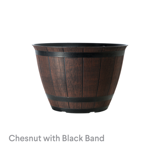 image of Chesnut with Black Band with Black Band Riverstone Planter